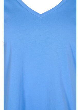 2er-Pack basic T-Shirts aus Baumwolle, Ultramarine/White, Packshot image number 2