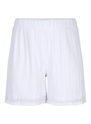 Shorts mit strukturiertem Muster, Bright White, Packshot image number 0