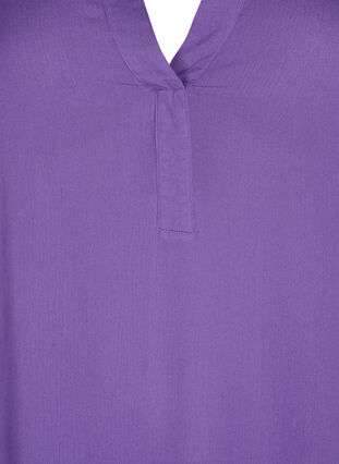 	 Viskose-Tunika mit V-Ausschnitt, Deep Lavender, Packshot image number 2
