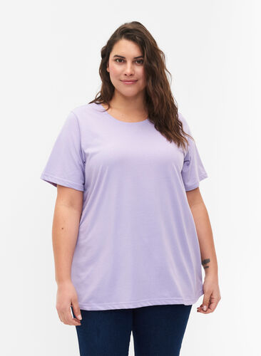 FLASH - T-Shirt mit Rundhalsausschnitt, Lavender, Model image number 0