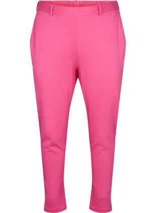 Cropped Hose mit Taschen und verstellbaren Schnüren, Shocking Pink, Packshot image number 0