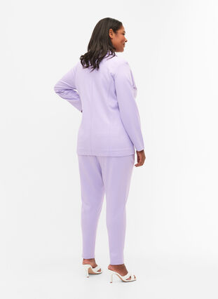 Cropped Hose mit Taschen und verstellbaren Schnüren, Purple Rose, Model image number 1