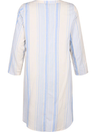 Gestreiftes Kleid mit langen Ärmeln, Birch w. Stripes, Packshot image number 1