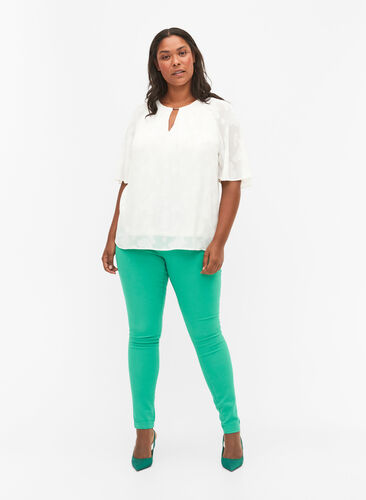 Hochtaillierte Amy jeans in Super Slim Fit, Holly Green, Model image number 0