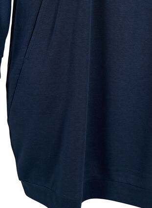 Pulloverkleid mit V-Ausschnitt, Navy Blazer, Packshot image number 3