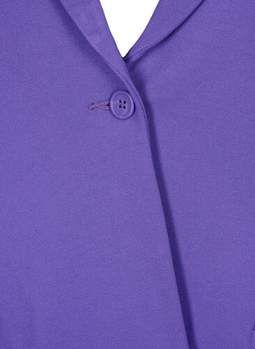 Schlichter Blazer mit Knopf und Dekorationstaschen, Ultra Violet, Packshot image number 2