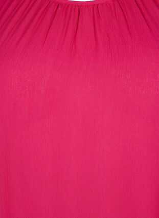 Kleid aus Viskose mit kurzen Ärmeln, Bright Rose, Packshot image number 2