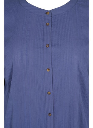 Hemdkleid aus Baumwolle mit 3/4-Ärmeln, Nightshadow Blue, Packshot image number 2