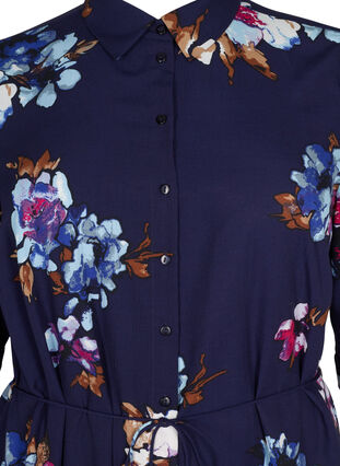 FLASH – Hemdkleid mit Aufdruck, Big Blue Flower, Packshot image number 2