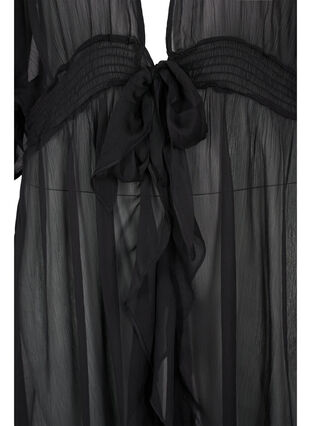 Kurzärmeliger Strandkimono, Black, Packshot image number 2