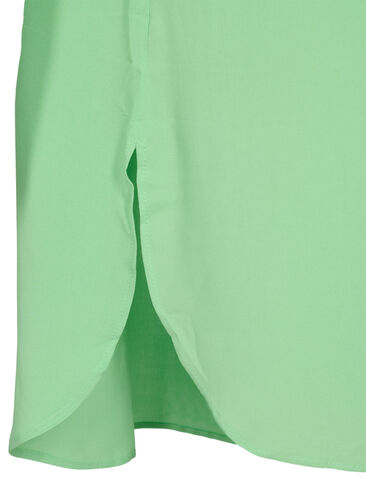 Lange Hemdbluse aus Viskose mit 2/4-Ärmeln, Summer Green, Packshot image number 3