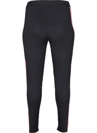 Skiunterhose mit Kontraststreifen, Black w. Sea Pink, Packshot image number 1