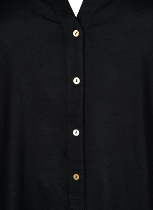 Langes Shirt-Kleid mit 3/4-Ärmeln, Black, Packshot image number 2