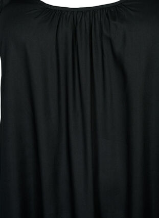 Ärmelloses Midi-Kleid aus Viskose, Black, Packshot image number 2