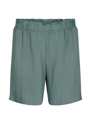 Lockere Shorts aus Viskose, Balsam Green, Packshot image number 0