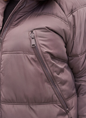 Winterjacke mit Taschen und hohem Kragen, Iron, Model image number 2