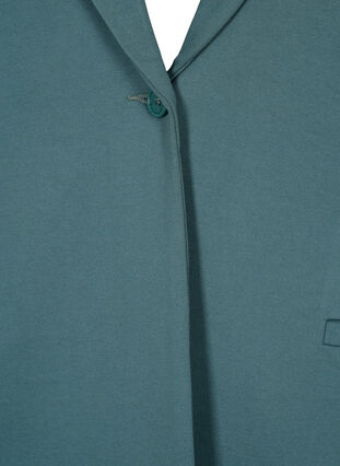 Schlichter Blazer mit Knopf und Dekorationstaschen, Silver Pine, Packshot image number 2